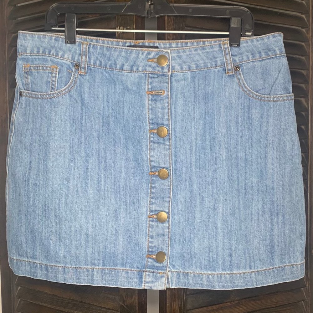 Blue Denim Skirt